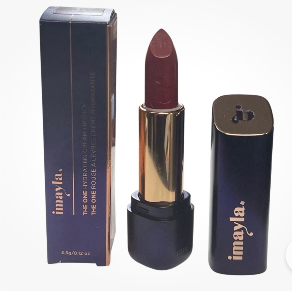 Imayla The One Hydrating Cream Lipstick - in Juicy Cherry Deep Red New in Box